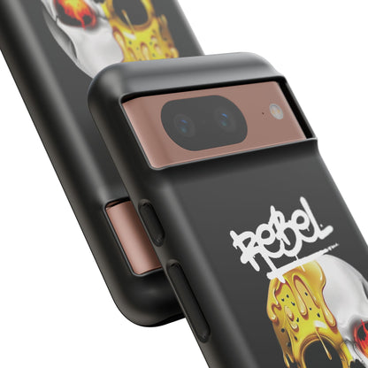 Rebel Skull Phone Case - Black