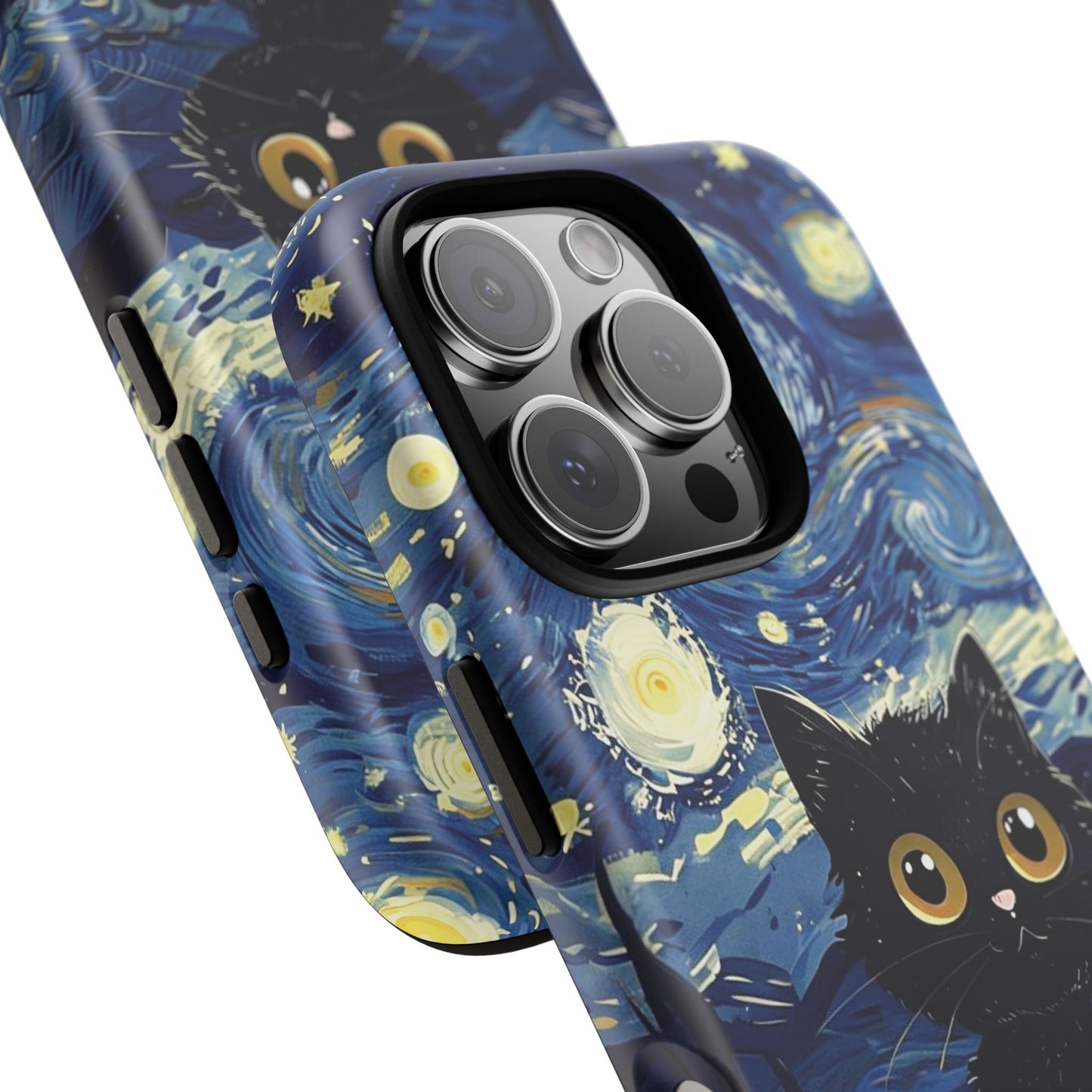 Cat under the stars, cute phone cases, Extra durable, Tough Cases, Pick your size