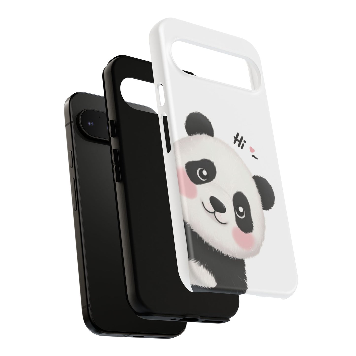 "Hi Cute Panda" Phone Case for iPhone, Samsung Galaxy, and Google Pixel devices