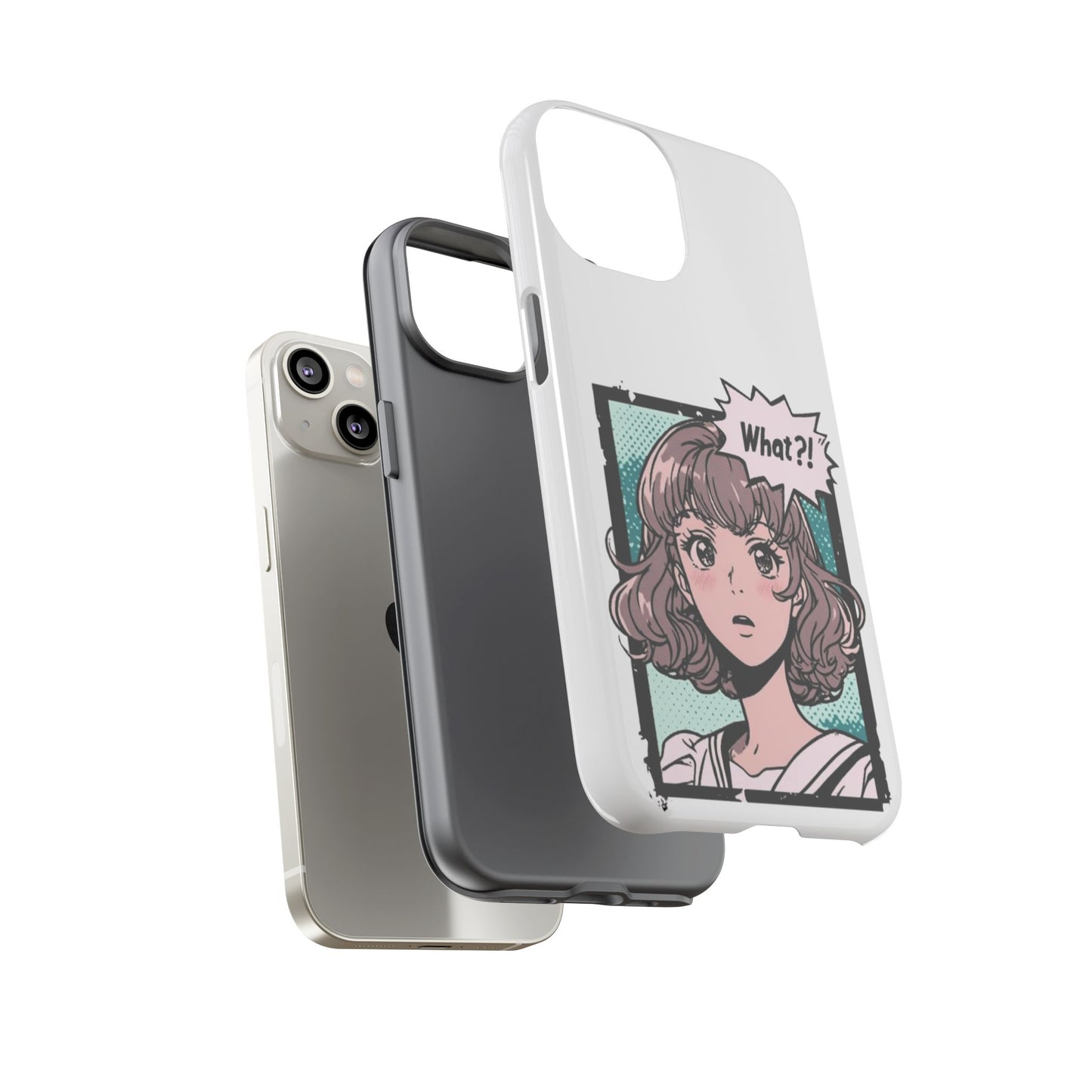 "What?!" Anime Phone Caes - Durable, Tough Cases - iPhone, Samsung Galaxy, and Google Pixel