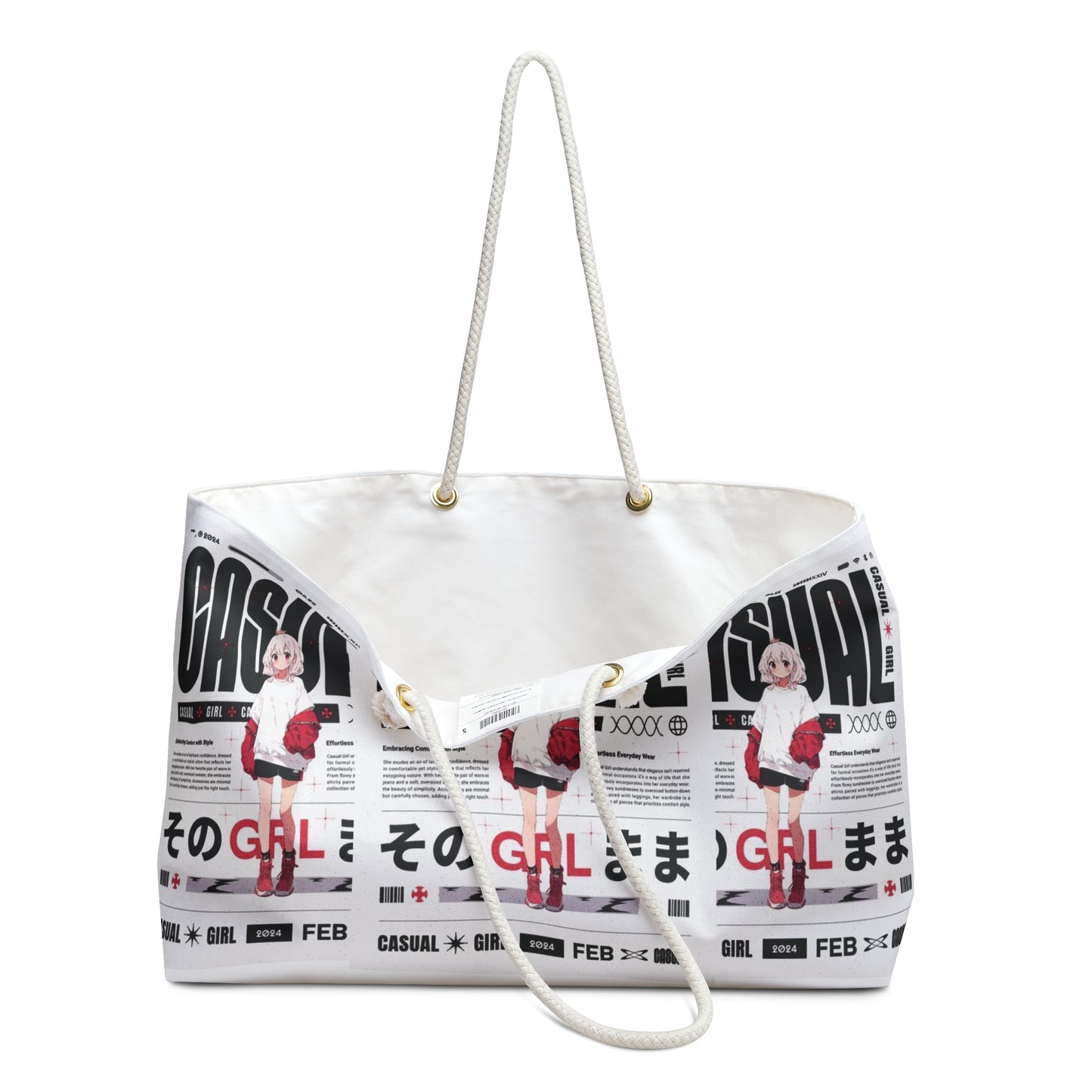 "Casual Girl" Anime - Weekender Bag And Purse