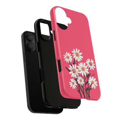 Daisy Flower Phone Case - Vibrant Pink Daisy Design