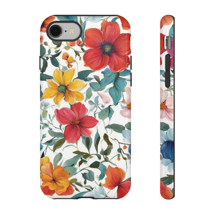 Floral Phone Cases for  iPhone, Samsung Galaxy, and Google Pixel devices - Double layers for extra durability and protection