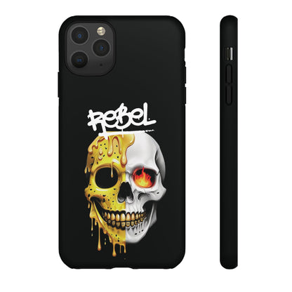 Rebel Skull Phone Case - Black