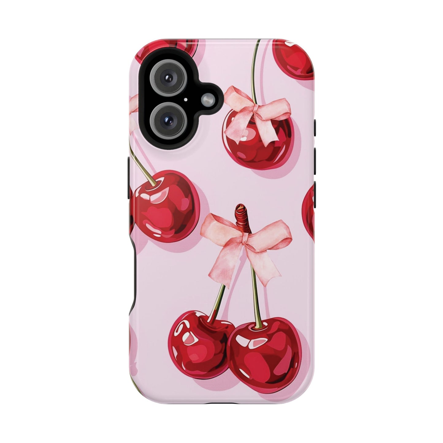 Cherry Ribbon Magnetic iPhone Caes - Durable, flexible, impact-resistant