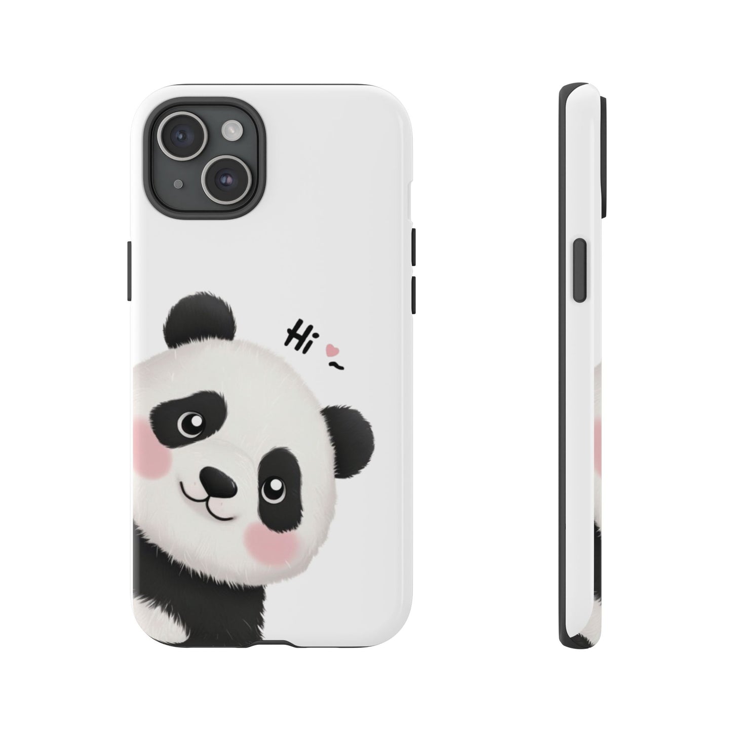 "Hi Cute Panda" Phone Case for iPhone, Samsung Galaxy, and Google Pixel devices