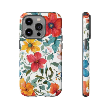 Floral Phone Cases for  iPhone, Samsung Galaxy, and Google Pixel devices - Double layers for extra durability and protection