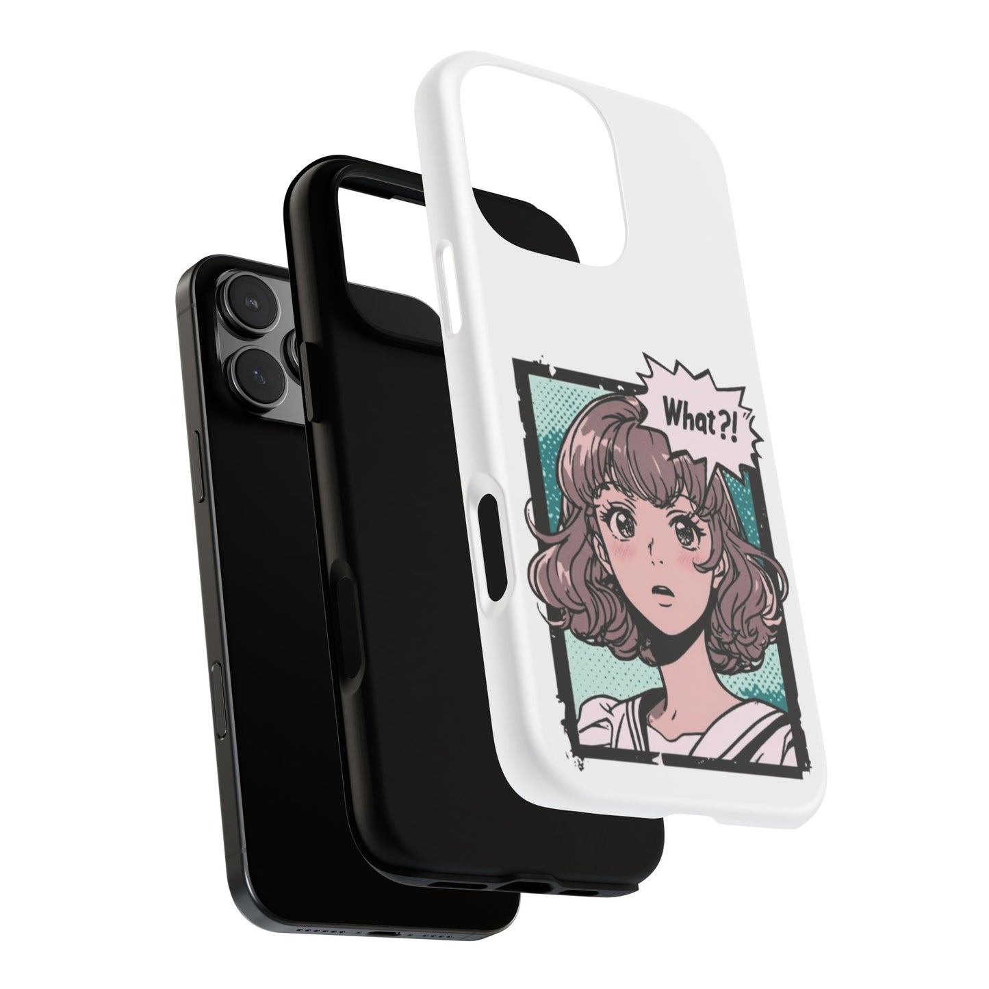 "What?!" Anime Phone Caes - Durable, Tough Cases - iPhone, Samsung Galaxy, and Google Pixel