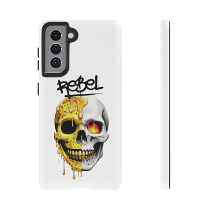 Rebel Skull Phone Case - White