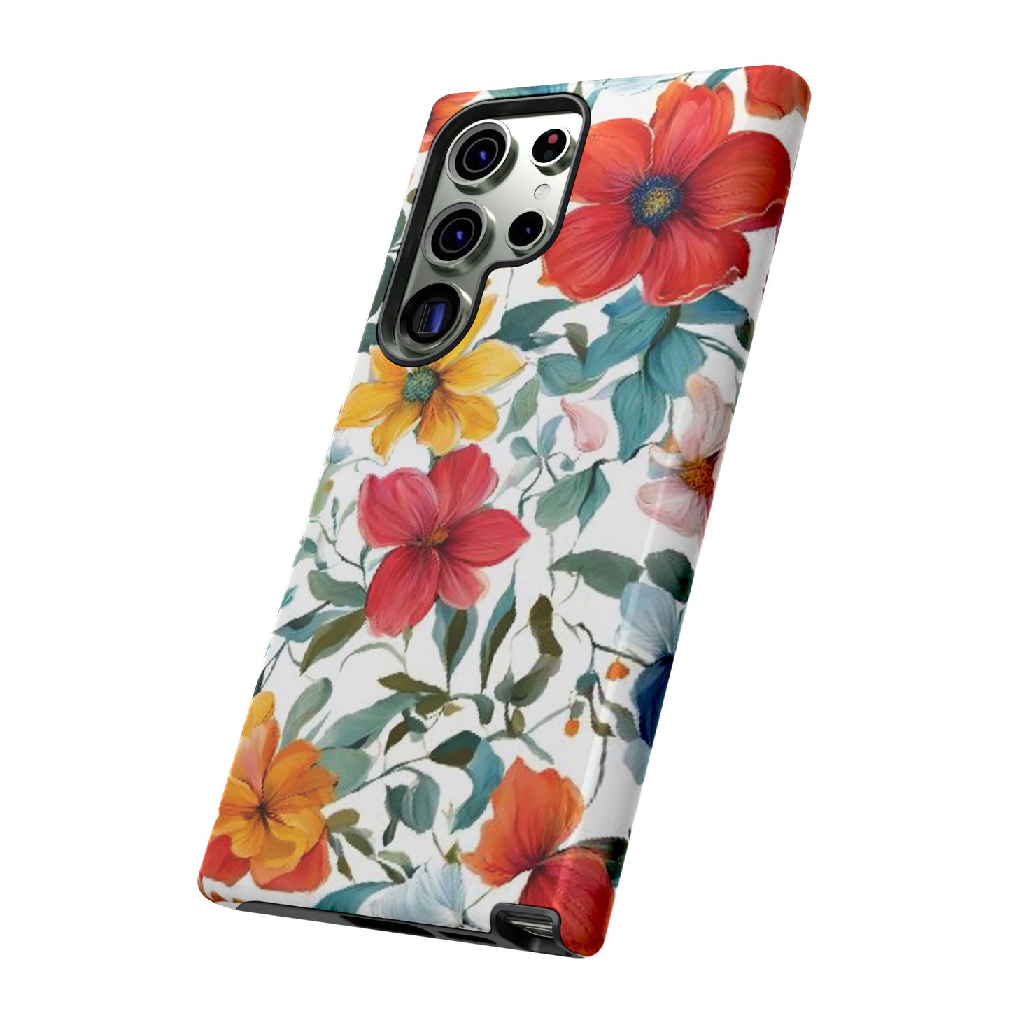 Floral Phone Cases for  iPhone, Samsung Galaxy, and Google Pixel devices - Double layers for extra durability and protection