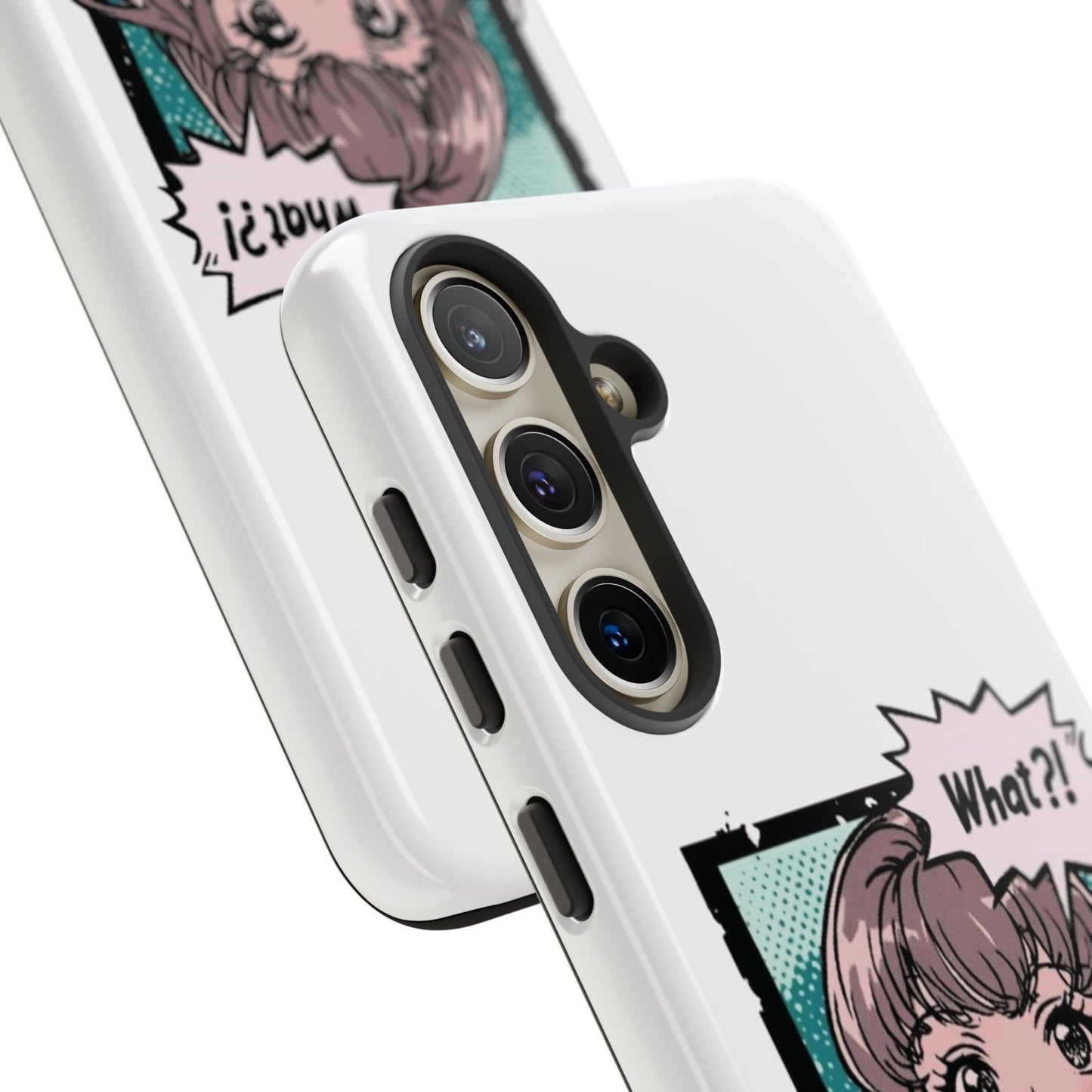 "What?!" Anime Phone Caes - Durable, Tough Cases - iPhone, Samsung Galaxy, and Google Pixel