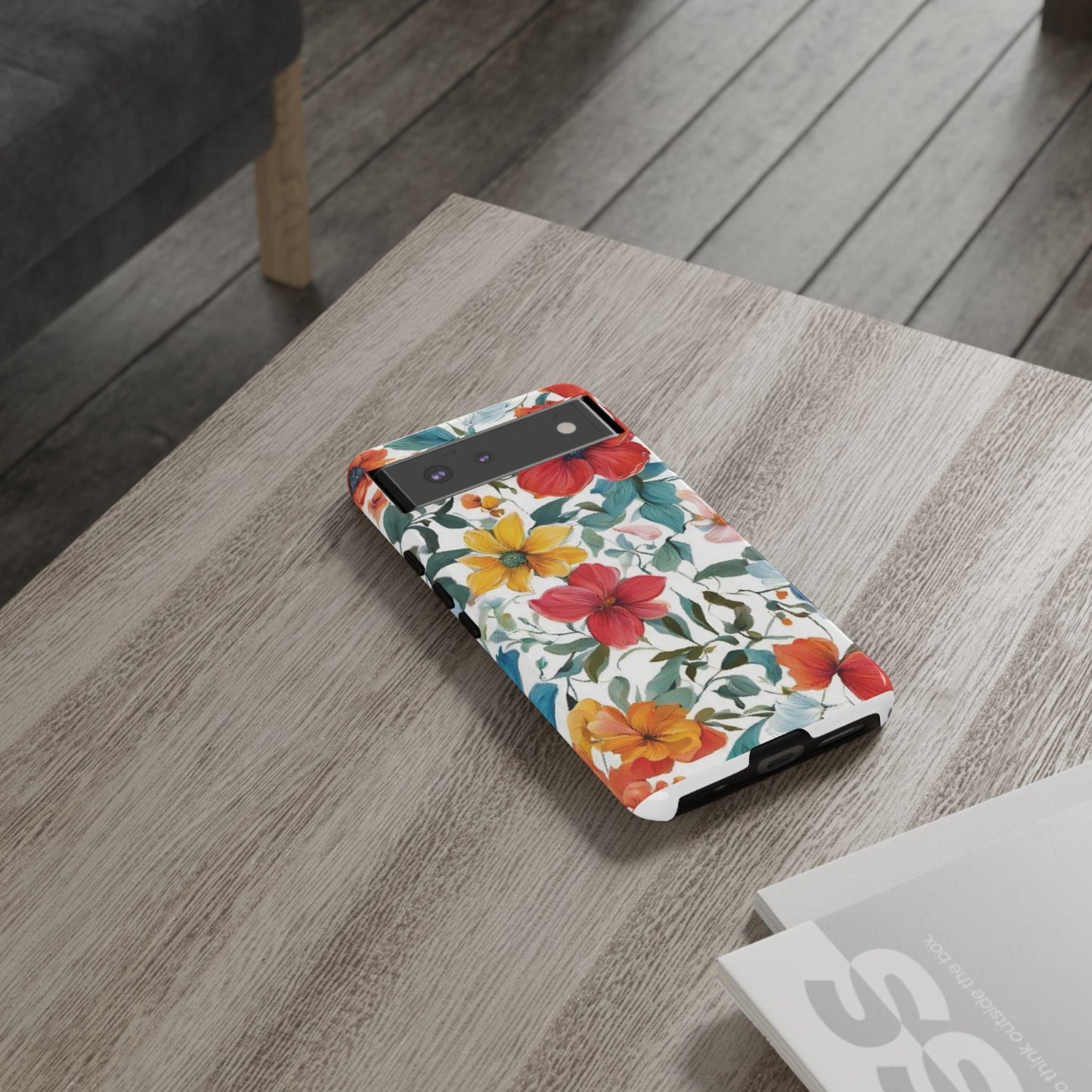 Floral Phone Cases for  iPhone, Samsung Galaxy, and Google Pixel devices - Double layers for extra durability and protection