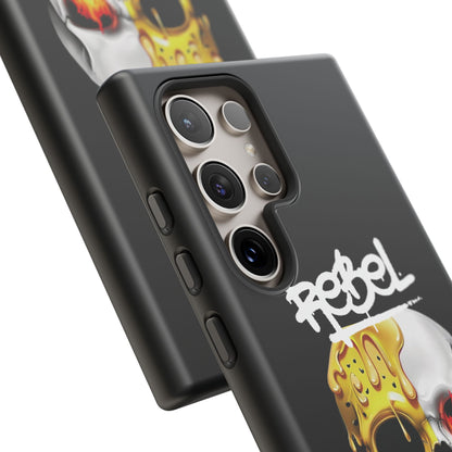 Rebel Skull Phone Case - Black