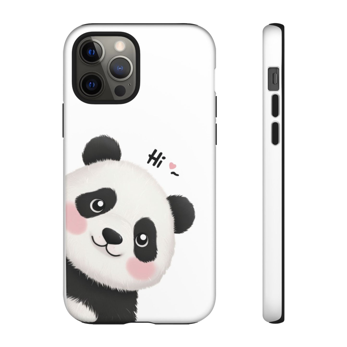 "Hi Cute Panda" Phone Case for iPhone, Samsung Galaxy, and Google Pixel devices