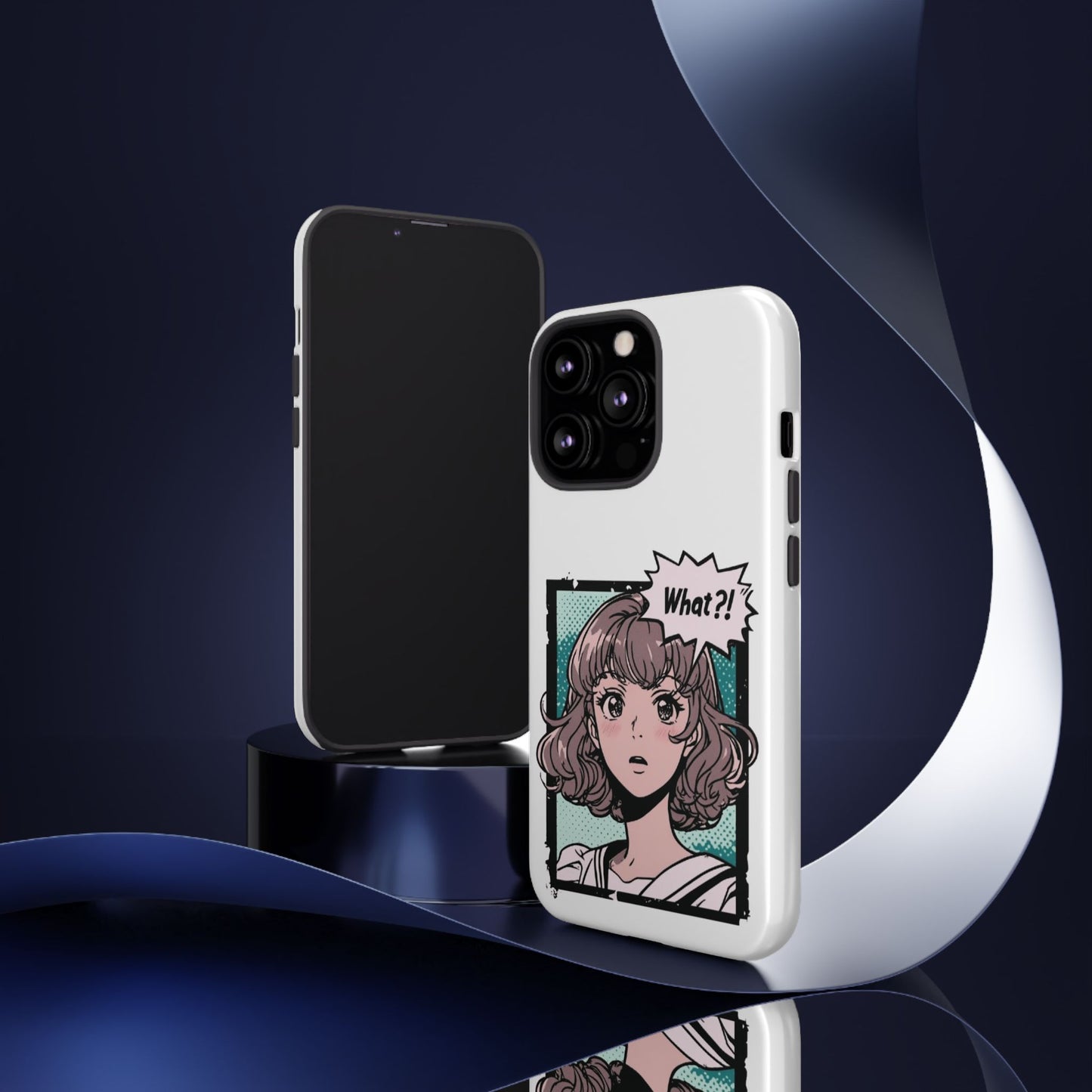 "What?!" Anime Phone Caes - Durable, Tough Cases - iPhone, Samsung Galaxy, and Google Pixel