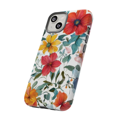 Floral Phone Cases for  iPhone, Samsung Galaxy, and Google Pixel devices - Double layers for extra durability and protection