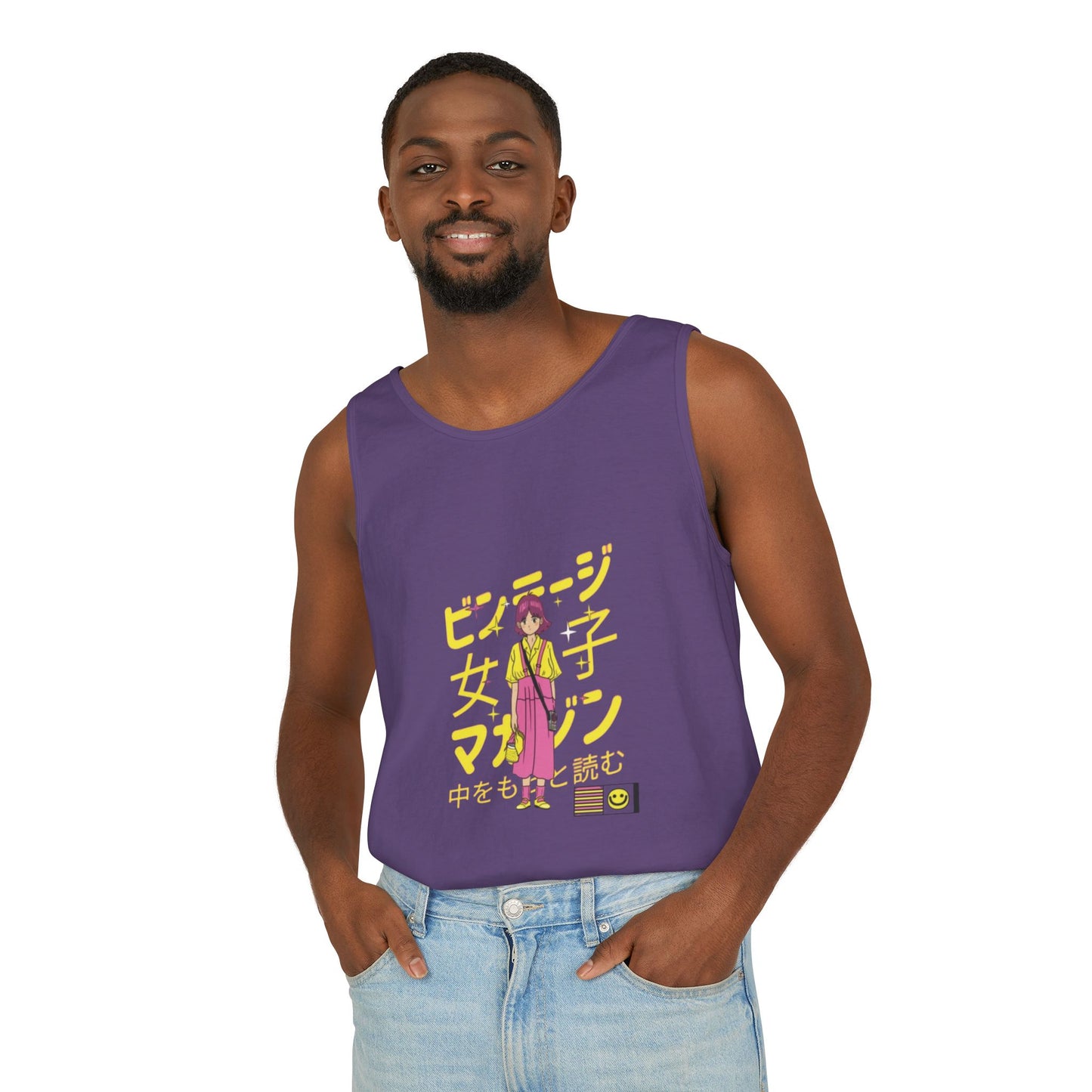 Anime Girl Graphic Tank Top for Men and Women