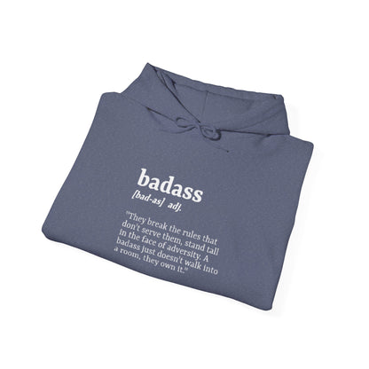 Badass Definition Hoodie – White Text