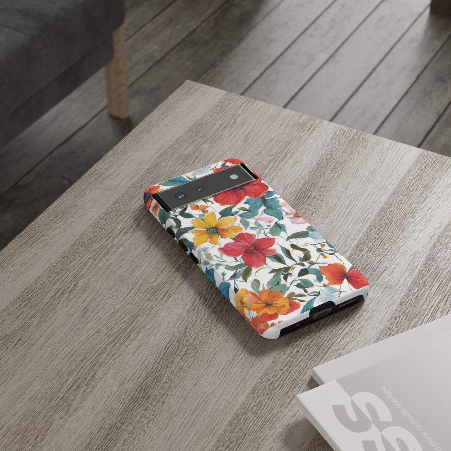 Floral Phone Cases for  iPhone, Samsung Galaxy, and Google Pixel devices - Double layers for extra durability and protection