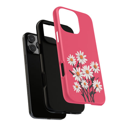 Daisy Flower Phone Case - Vibrant Pink Daisy Design