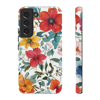 Floral Phone Cases for  iPhone, Samsung Galaxy, and Google Pixel devices - Double layers for extra durability and protection