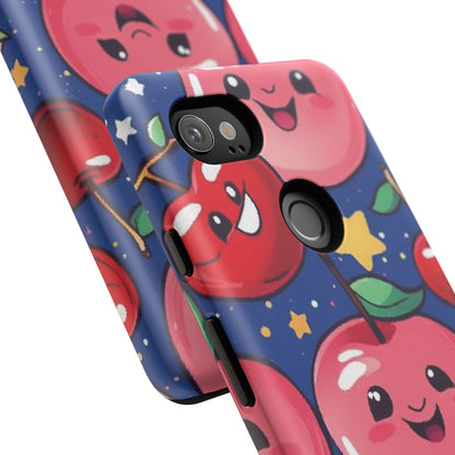 "Cute Cherry In The Sky" Phone Case, Tough Cases - iPhone, Samsung Galaxy, and Google Pixel