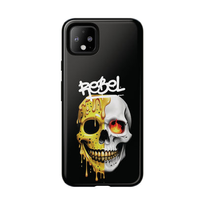 Rebel Skull Phone Case - Black