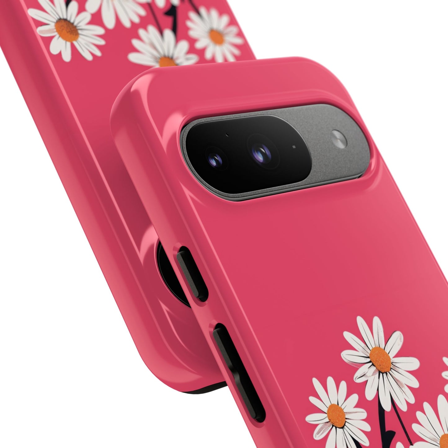 Daisy Flower Phone Case - Vibrant Pink Daisy Design