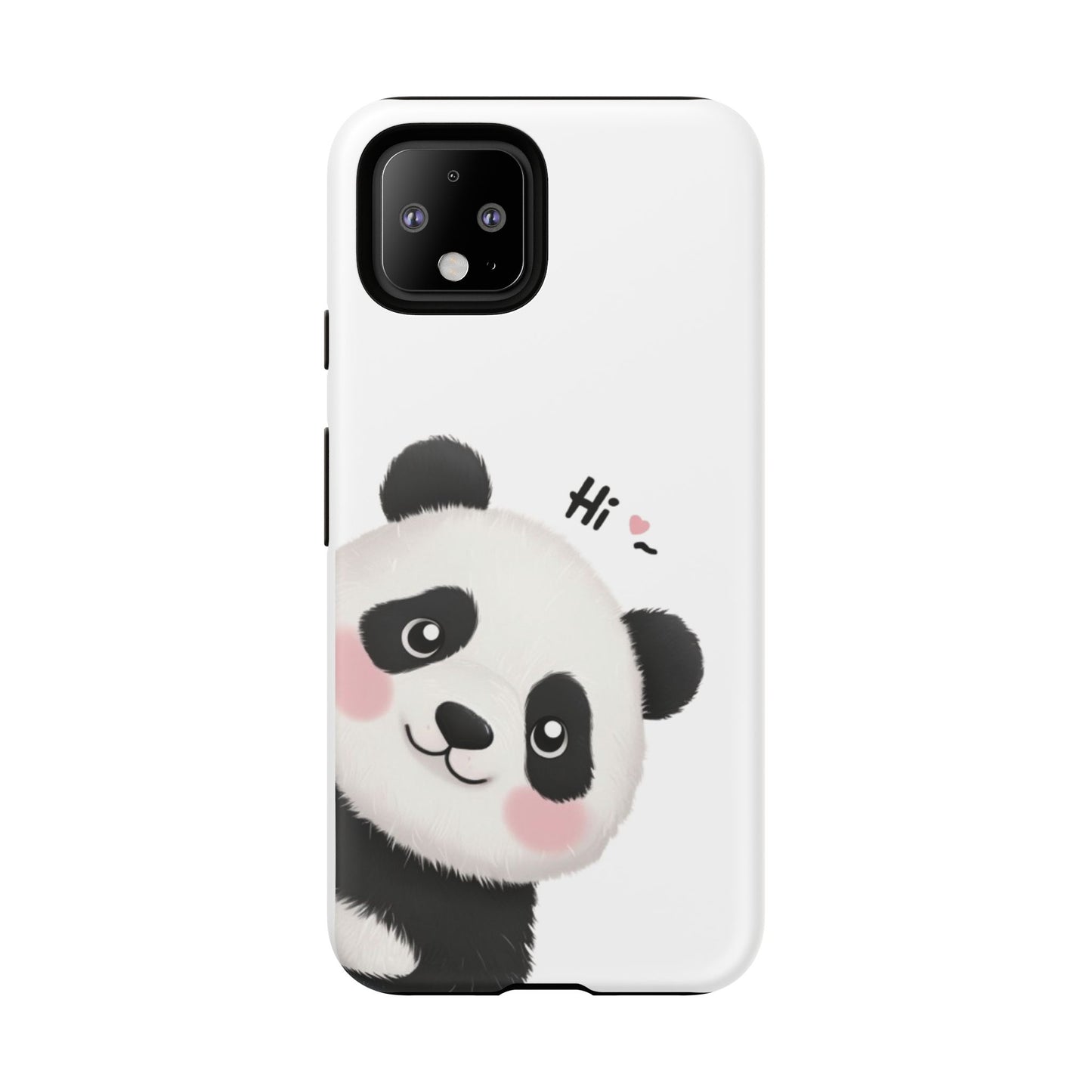 "Hi Cute Panda" Phone Case for iPhone, Samsung Galaxy, and Google Pixel devices