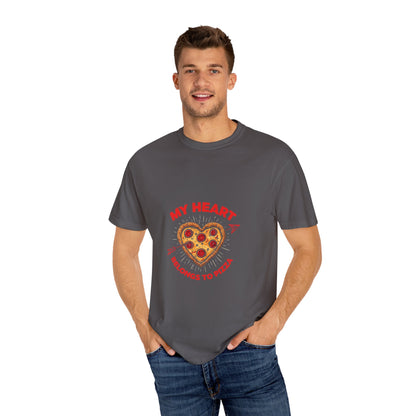 "My Heart Belongs To Pizza" T-shirt