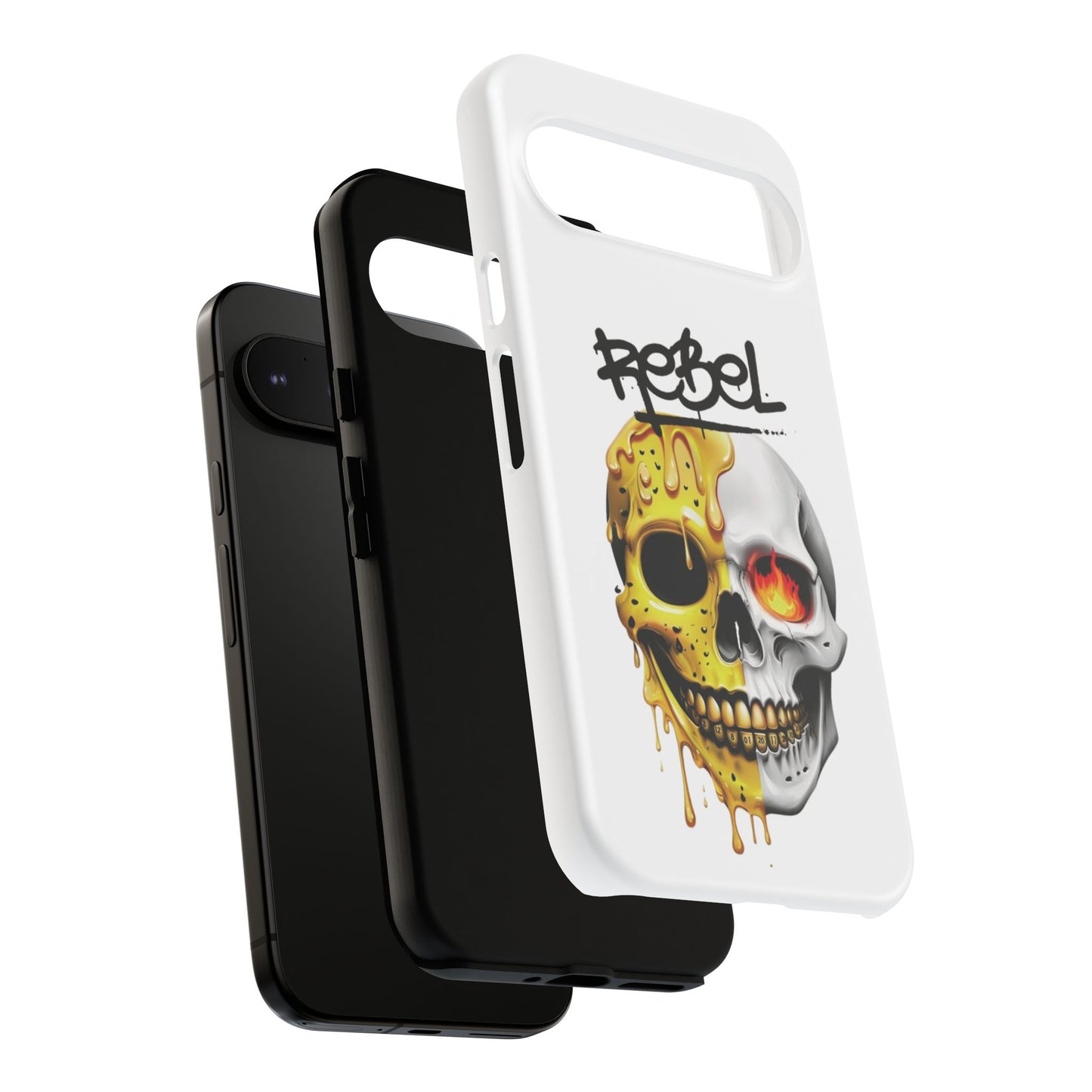 Rebel Skull Phone Case - White