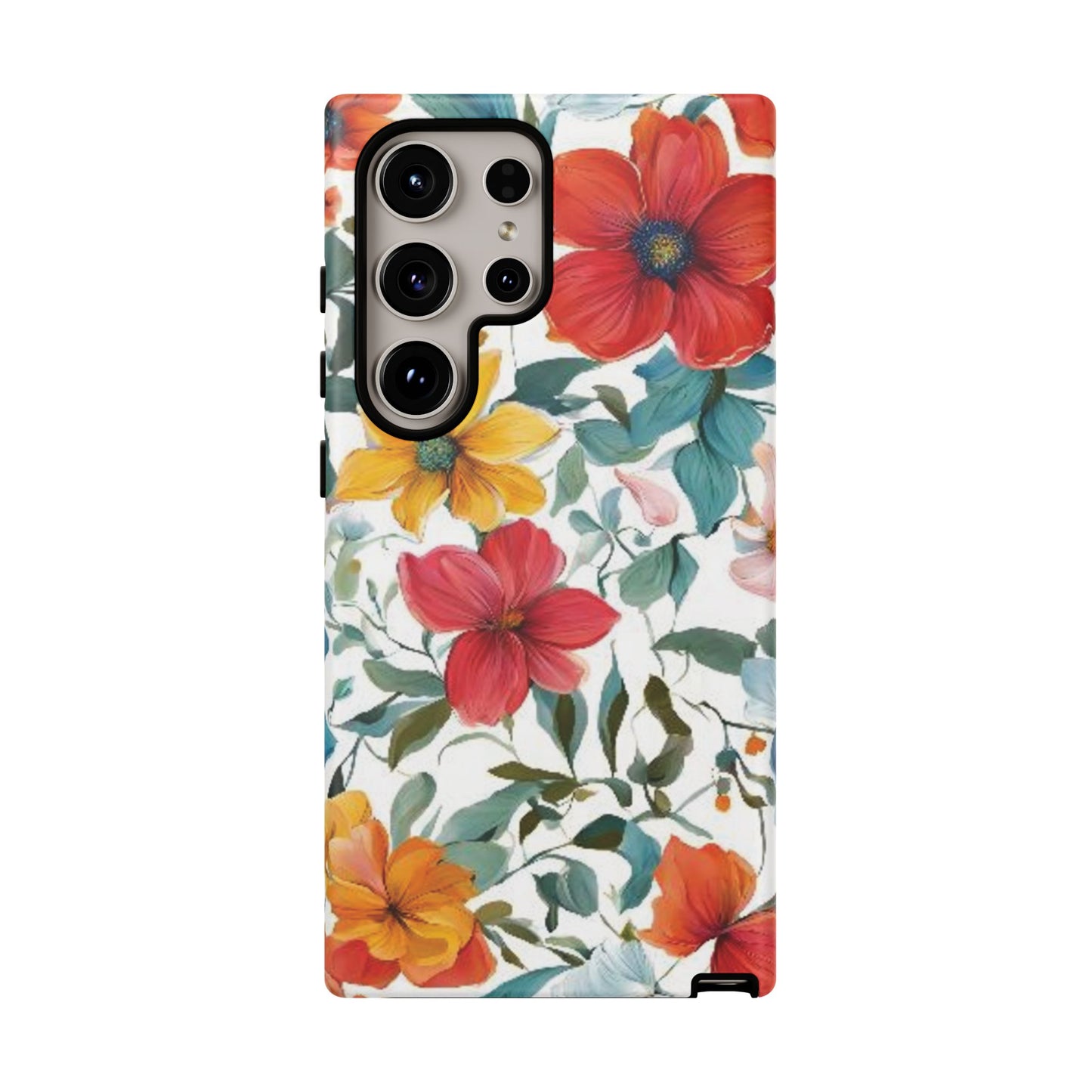 Floral Phone Cases for  iPhone, Samsung Galaxy, and Google Pixel devices - Double layers for extra durability and protection