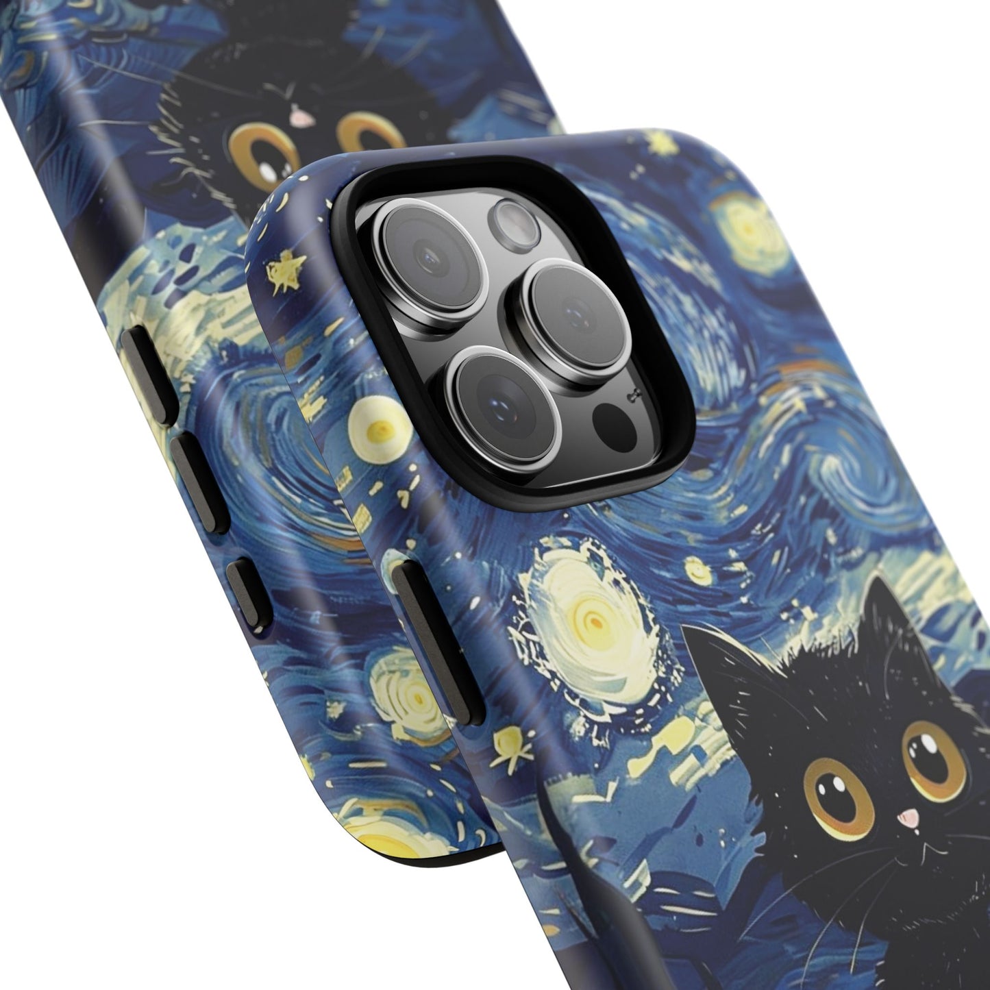 Cat under the stars, cute phone cases, Extra durable, Tough Cases, Pick your size