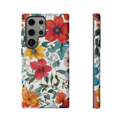 Floral Phone Cases for  iPhone, Samsung Galaxy, and Google Pixel devices - Double layers for extra durability and protection