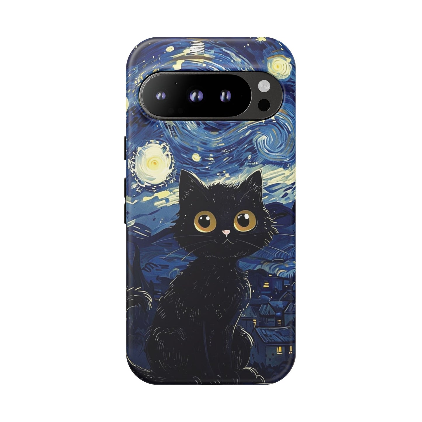 Cat under the stars, cute phone cases, Extra durable, Tough Cases, Pick your size