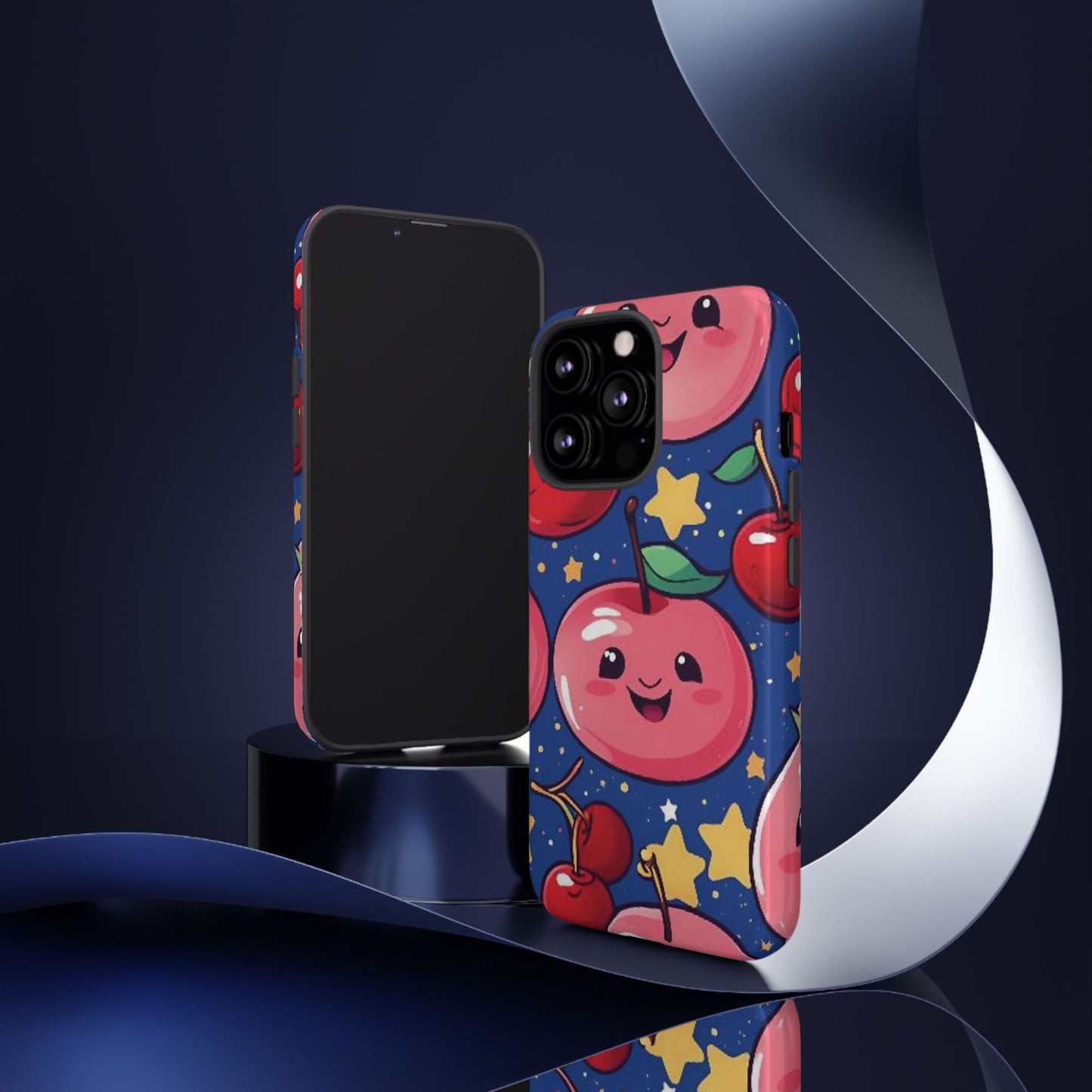 "Cute Cherry In The Sky" Phone Case, Tough Cases - iPhone, Samsung Galaxy, and Google Pixel