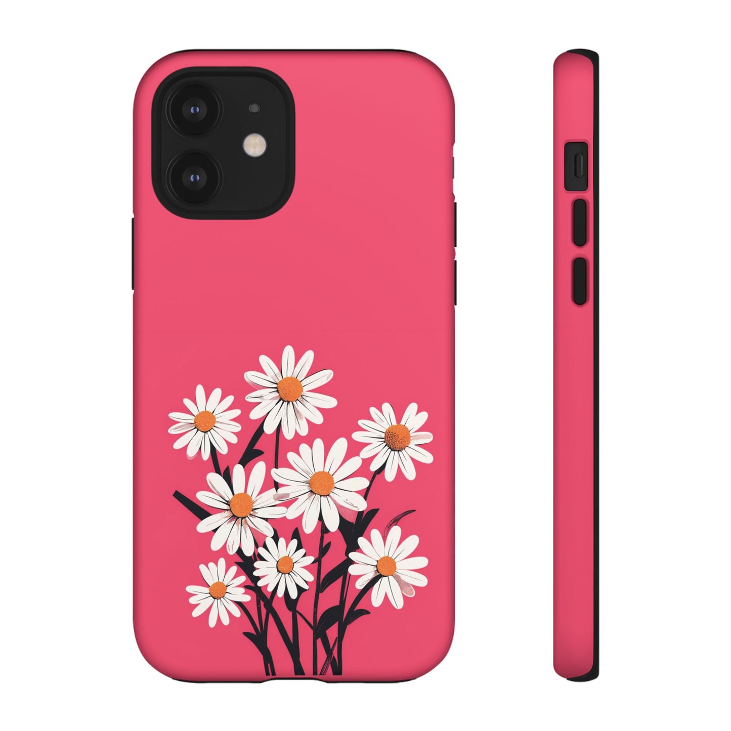 Daisy Flower Phone Case - Vibrant Pink Daisy Design