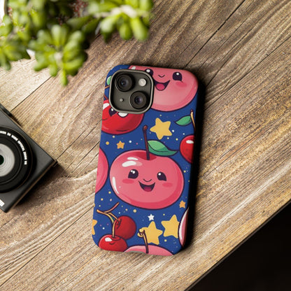 "Cute Cherry In The Sky" Phone Case, Tough Cases - iPhone, Samsung Galaxy, and Google Pixel