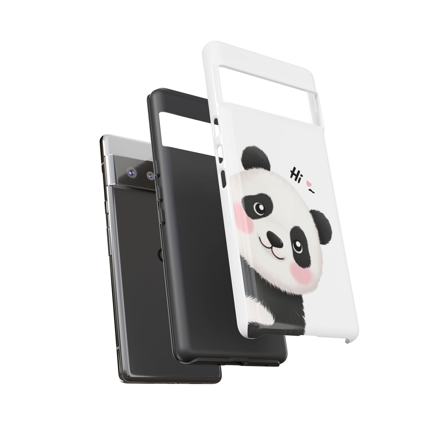 "Hi Cute Panda" Phone Case for iPhone, Samsung Galaxy, and Google Pixel devices