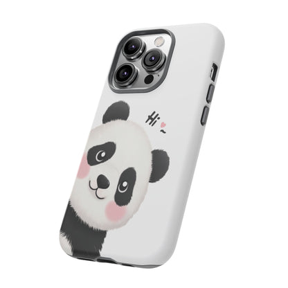 "Hi Cute Panda" Phone Case for iPhone, Samsung Galaxy, and Google Pixel devices