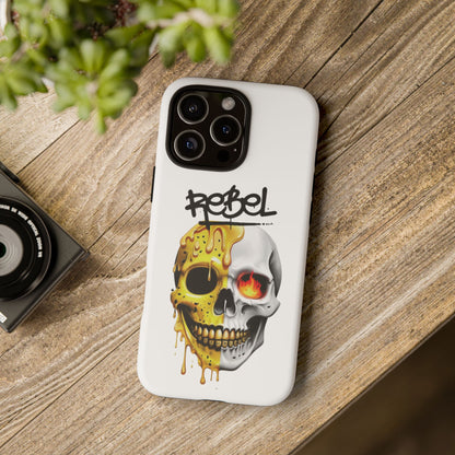 Rebel Skull Phone Case - White