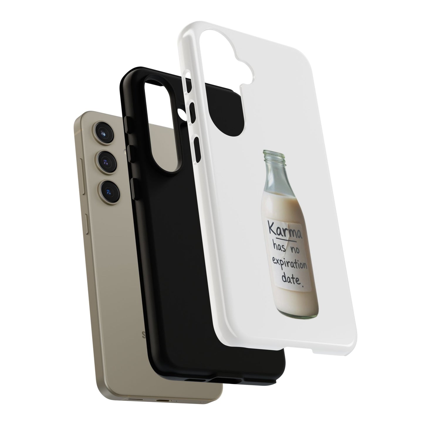 "Karma has no expiration date" iPhone, Samsung Galaxy, Google Pixel phone case