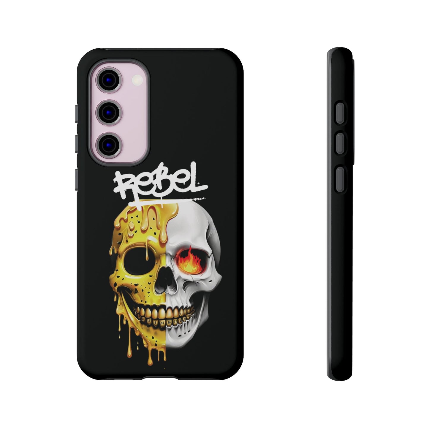 Rebel Skull Phone Case - Black