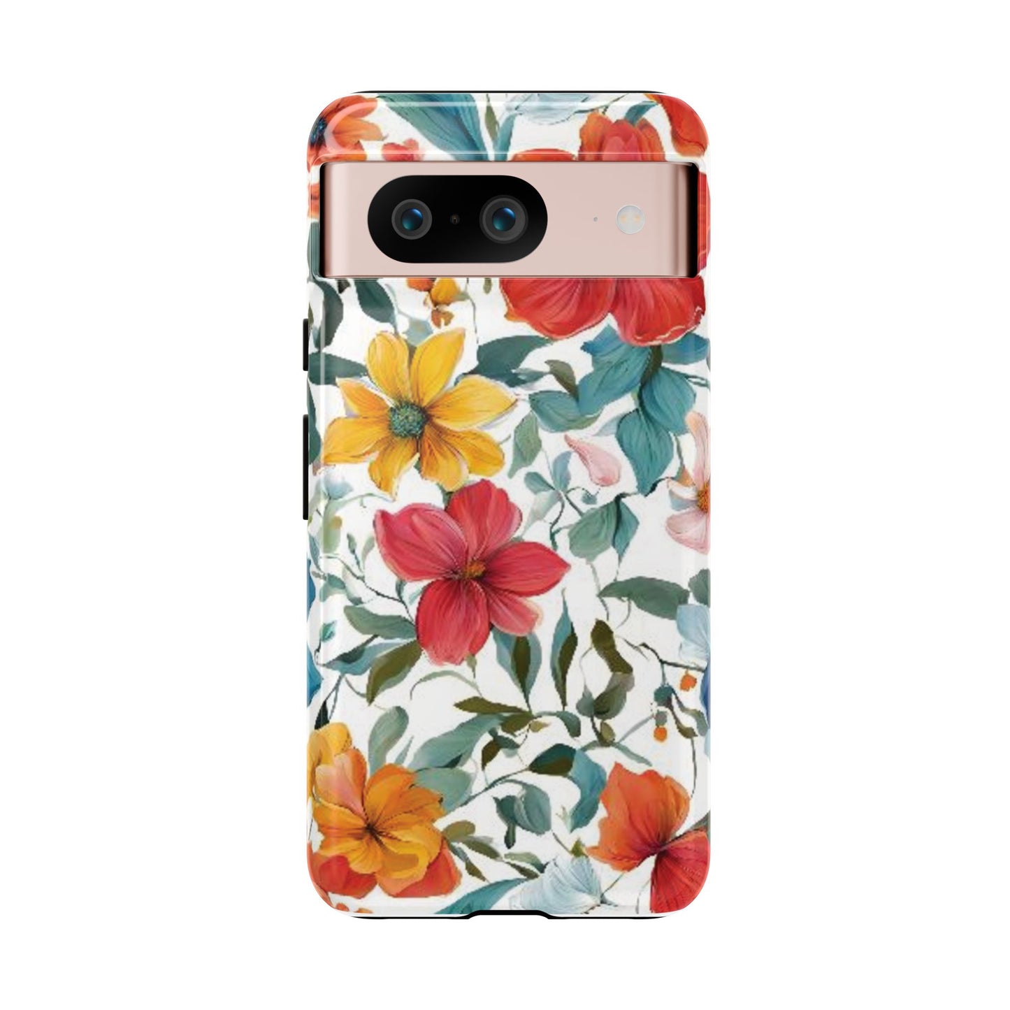 Floral Phone Cases for  iPhone, Samsung Galaxy, and Google Pixel devices - Double layers for extra durability and protection