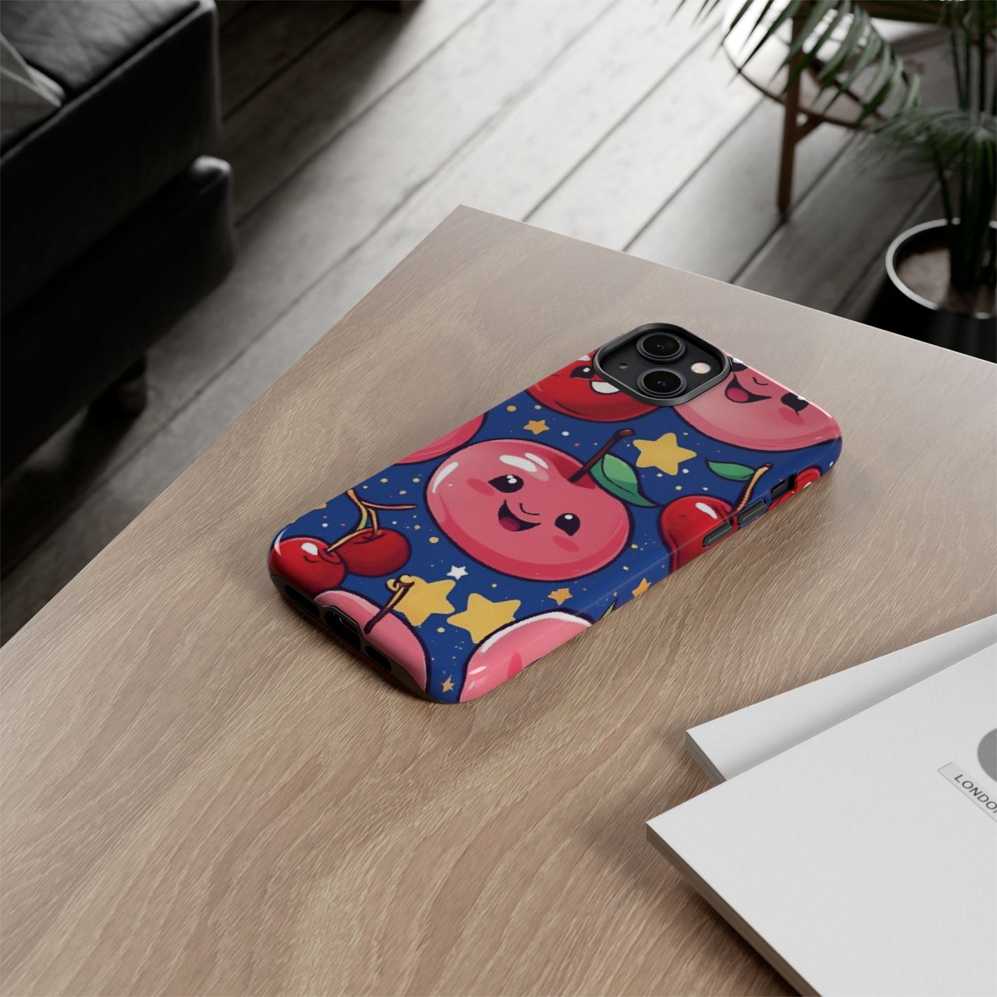 "Cute Cherry In The Sky" Phone Case, Tough Cases - iPhone, Samsung Galaxy, and Google Pixel