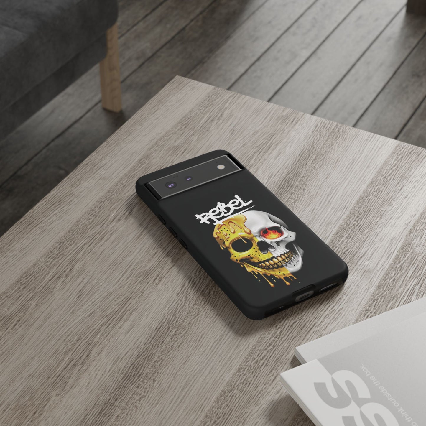 Rebel Skull Phone Case - Black