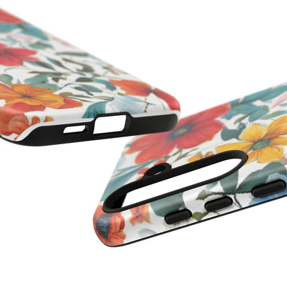 Floral Phone Cases for  iPhone, Samsung Galaxy, and Google Pixel devices - Double layers for extra durability and protection