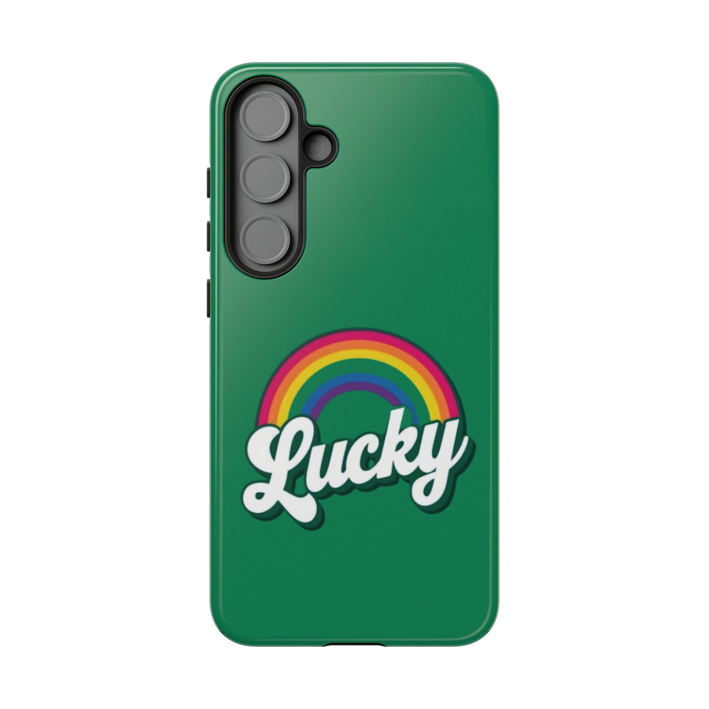 Lucky Rainbow Tough Phone Cases, iPhone, Samsung Galaxy, Google Pixel, Choose any phone model