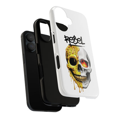 Rebel Skull Phone Case - White