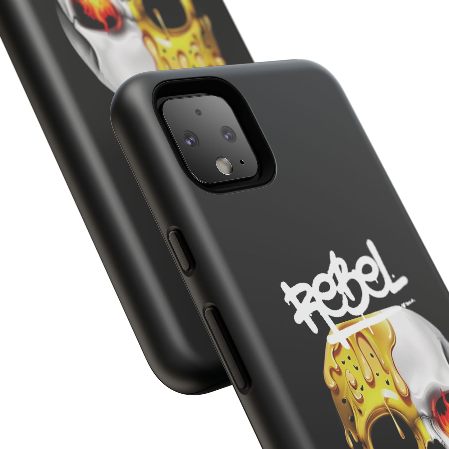 Rebel Skull Phone Case - Black